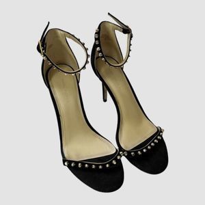 Marc Fisher Black Suede Strap Sandals US9M ($130)